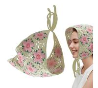 Generico Hochel Bandanas for Women | Fiori Accessori per capelli a maglia | Cinghie per capelli acconciature soleggiate: sedile con tetto con protezione marginale precisa, accessorio di moda