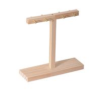 Generico Holder - Wooden T Frame Rack, Tip Storage, Timber Sample Organizer, Manicure Practice Station, Beauty Supply Category, Natural Oak Color Stand for Countertops Salons and Bedrooms