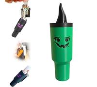 Generico Holiday Edition Mini Tumbler Keychain Container, Halloween Mini Cup Keychain Chapstick Holder, Halloween Keychains for Backpack Decor for Women Men (1pcsB)