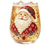 Generico Holiday Glass Drinkware Transparent Decorative Christmas Cups