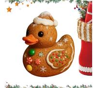 Generico Holiday Tree Candy Cane Pattern Cute Animal Table Decor | Seasonal Rubber Ducks | Gingerbread Christmas Resin Ducks For Home Workplace Bedside Kids Room Fireplace Counter Car Interior