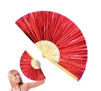 Generico Holographic Folding Hand Fan - Large Handheld Festival Dance Fan | Club Accessory | Decorative Foldable For Weddings, Performances, Costumes, And Creative Display