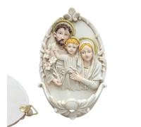 Generico Holy Water Holder - 3D Religious Wall Mounted Resin Art Ornaments