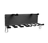 Generico Home Gym, Storage Rack, Steel Organizer, Wall Mount Hanger, Heavy Duty Frame, 16.5x5.5 inches, for Lifting Belt, Row Handles, Foam Rollers, Barbell Clips, Resistance Bands