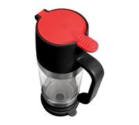 Generico Honey Dispenser Glasses, No Drip Honeys Jar, Push Type Syrup Container, Holder Stand and Handle, Clear Glass Dispensers for Pouring, Kitchens, Breakfast Bar, Tea Table, 3.94×2.68×7.08 Inches