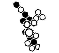 Generico Honeycomb Stickers - Creative And Reflective Hexagonal Car Decals, Automotive Side Graphics for SUV Sedan Pickup Vehicle, Car Side Stickers for Universal Size, Carz Body Sticker