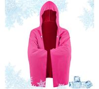 Generico Hooded Towel, Shower Towel Wrap, UV Protection Quick-Dry Water Absorption Cloak, 55.12x23.62in Lightweight Cover-Up, Compact Ideal for Swimming, Beach, Workout, Surfing, Yoga, Travel