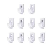 Generico Hooks Outdoor String Lights, Heavy Duty Cable Hangers, 10 Piece Light Clip Set, Weather Resistant Hanging Hooks, Secure Outdoor Lighting Support Accessories for Decorations Wreath Decor Use