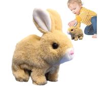 Generico Hopping Bunny Plush Toy - Electric Jumping Rabbit, Wiggling Moving Ears, Interactive Electronic Pet, Soft Cuddly Stuffed Animal | For Girls Kids Children Bedroom Playroom