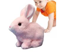 Generico Hopping Bunny Plush Toy - Electric Jumping Rabbit, Wiggling Moving Ears, Interactive Electronic Pet, Soft Cuddly Stuffed Animal | For Girls Kids Children Bedroom Playroom