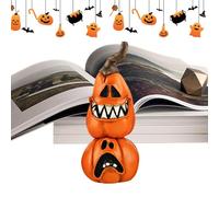 Generico Horror Ornament Table Centerpiece, Halloween Witch Doll Decor | Witch Black Cat Pumpkin Ghost Spooky Resin Sculpture, Decorative Table Centerpiece for Bedroom, Living Room