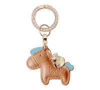 Generico Horse Keyring - Keepsake for Lunar Celebration | Adorable Figurine Accent with Polished Charm Detail & Lightweight Clip Form serving Purse Styling, Backpack Flair, Vehicle Hanging and Office