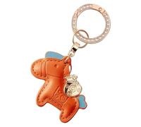 Generico Horse Keyring - Keepsake for Lunar Celebration | Adorable Figurine Accent with Polished Charm Detail & Lightweight Clip Form serving Purse Styling, Backpack Flair, Vehicle Hanging and Office