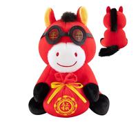 Generico Horse Plush,New Year Blessing Souvenir,Year Of 2026 Symbol Of Prosperity Horse Mascot Plush - Meaningful Gift Option For Car Home Office Bedroom Living Room Sofa Couch