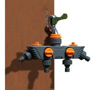 Generico Hose Bib Splitter | 4 Way Valves Splitter,Faucet Water Connector - 9.84 Inches for Lawn Yard Outdoor RV Patio Farm Greenhouse