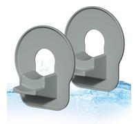 Generico Hose Support for Swimming Pools - 2X Pipe Holders Bracket | Upper Ground Outlet Mount Accessories | Preventing Sagging Tube Clamp Clip Kit for Home Backyard Filtration
