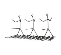 Generico Hot Dog Roaster, Sausage Grill Rack, Marshmallow BBQ Stand, Creative Standing Man Design, Funny Backyard Grilling Accessory, Outdoor Cooking Party Tool, 11.8x8.6x5.9 in