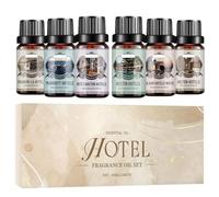 Generico Hotel Scent 6 Pezzi 10ml, Oli per Terapia, Lunga Durata per Diffusore Ambiente Casa Camera Auto