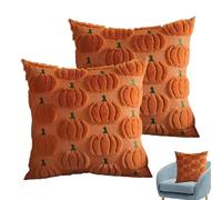 Generico Housses De Coussin Décoratives Halloween - Lot De 2 Taies Fantôme Automne, Déco Festive | Décoration Maison Canapé Salon Chambre Dortoir | Accessoires Saisonniers Appartement Terrasse Campa