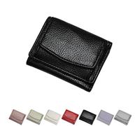 Generico Houtangduty Mini Wallet, Houtndguter Rfid Wallet, Foldable Slim Compact Card Holder Organizer Pocket with Coin Pouch (Black)