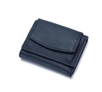 Generico Houtangduty Mini Wallet, Houtndguter Rfid Wallet, Houtang Walle, Blocking Card Holder Organizr with Coin Pouch bag (Dark Blue)
