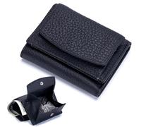 Generico Houtangduty Mini Wallet, Houtndguter RFID Wallet, New Leather Rfid Blocking Card Holder Organizer Pocket Mini (Black)