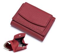 Generico Houtangduty Mini Wallet, Houtndguter RFID Wallet, New Leather Rfid Blocking Card Holder Organizer Pocket Mini (Red)