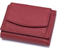 Generico Houtangduty Mini Wallet, Houtndguter Wallet for Woman, Houtang Wallet with Blocking Card Holder Organizr and Coin Pouch (Dark Red)