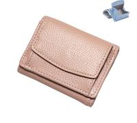 Generico Houtangduty Mini Wallet, Mini Wallet for Woman, Houtndguter 2025 New Leather Rfid Blocking Card Holder (PINK)