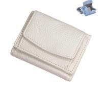 Generico Houtangduty Mini Wallet, Mini Wallet for Woman, Houtndguter 2025 New Leather Rfid Blocking Card Holder (WHITE)