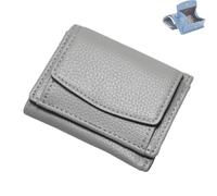Generico Houtangduty Mini Wallet, Mini Wallet for Woman, Houtndguter 2025 New Leather Rfid Blocking Card Holder (GRAY)