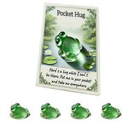 Generico Hug Card Resin Animal, Animal Pocket Hug Gifts, Cute Turtle Encouragement, Cute Emotional Support Turtle Elephant Penguin Frog Bear Encouragement Anxiety Stress Relief (E)
