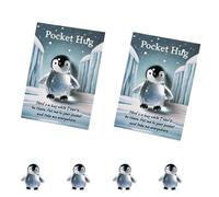 Generico Hug Card Resin Animal, Animal Pocket Hug Gifts, Cute Turtle Encouragement, Cute Emotional Support Turtle Elephant Penguin Frog Bear Encouragement Anxiety Stress Relief (2pcs-b)