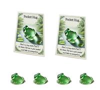Generico Hug Card Resin Animal, Animal Pocket Hug Gifts, Cute Turtle Encouragement, Cute Emotional Support Turtle Elephant Penguin Frog Bear Encouragement Anxiety Stress Relief (2pcs-e)