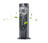 Generico Humidifier Fan, Office Mister Fan, 13.98x6.1in Desk Quiet Ventilator, 100ml Water Tank, Remote Control Misting for Camping, Bedroom, Nursery, Tent Car, Dorm, Patio, Home