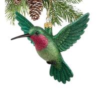 Generico Hummingbird Christmas Ornament - 8×8×1cm Acrylic 3D Handcrafted Decoration | Festive Tree Pendant for Family Friends Adults Living Room Window Wall Home Party Holiday Seasonal Display Gift