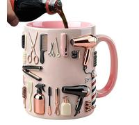 Generico Humor Mug, Pink Coffee Cup, Comfortable Grip with Gloss Coating, 330ML Premium Ceramic Drink Cup, Compact Salon Style Printed Design, Camping Accessories for Travel and Tea Use