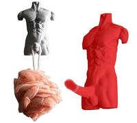Generico Hung Hook Fun Muscular Man Wall Hook, 3D Muscle Man Coat Hanger for Bathroom Bedroom, Wall Mounted Muscle Men Hooks for Towels Coats and Bags, Unique Humorous Home Decor
