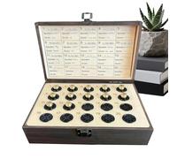 Generico Hunter Memorial Box | 19x13.6x7.5cm Vintage Display Case With Deer Pattern | 20 Slot Shell Organizer | Keepsake For Father Boyfriend Husband Grandpa Nightstand Shelf Bedroom Living Room