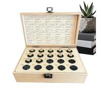 Generico Hunter Memory Box - Vintage Deer Pattern Display Case with 20 Shell Slots for Keepsakes | Small Decorative Storage Box for Father Grandpa Bedroom Living Room Shelf Nightstand Display