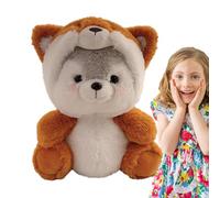 Generico Husky ripieno, Morbida e coccolosa bambola Husky trasformabile in peluche, Trasformare la bambola del cane del giocattolo della peluche della husky, cane husky farcito cocc