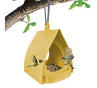 Genérico Hut-Shaped Outdoor Bird Feeder | Open-Design Hanging Bird Feeding Station, Mounted Feeder For Garden, Winter Balcony, and Outdoor Spaces; Great For Hummingbirds, Squirrels, and Wild Birds