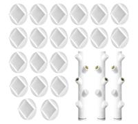 Generico Hydroponic Spacer Cover | 20 Cultivation Tube Plugs, Secure Fit Detail, Hydroponic Pod Accessories for Vertical Garden Towers Indoors Seed Growth