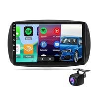 Generico HYSHAOLE 9" Android 14 autoradio Stereo Auto Android 2Din Radio HD Touch Screen, autoradio navigatore GPS con Wireless Carplay Android Auto per Smart Forfour Fortwo 453 2014-2022