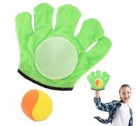 Generico I bambini lanciano il giocattolo della della palla - Outdoor Set Catch Racket Toys Catch Guanti Paddle | Ball Sports Games Palla che gioca guanti appiccicosi giocattolo per bambini