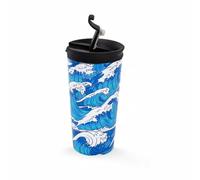 Generico I-Drink Tazza Termica Acciaio Bottles con Incisione Inclusa Personalizzabile a Doppia Parete 350ml (Wave)