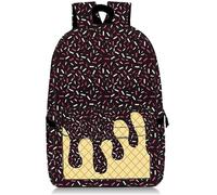 Generico Ice Cream Backpack Kawaii Shoulder Backpacks, Cute Large Capacity Daypack, Lightweight with Pockets Daily Use Women Men (#2)