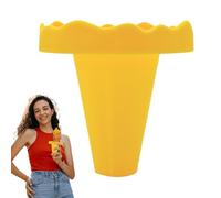 Generico Ice Cream Cone Holder, Drip-Proof Freezer Pop Sleeve, 2.76x2.76x2.76 Inches Reusable Holder, Kitchen Accessory for Summer Dessert Snack Outdoor Travel Cafe Restaurant Home Use