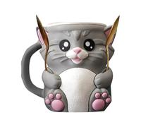 Generico Ice Cream Holder, Pint Sleeve, Cute Cat Container With Multifunctional Design, Table Decor For Family Kids Home Summer Movie Nights Camping Beach Party Fun, 6.61 X 5.39 X 5.47inch
