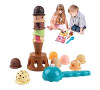 Generico Ice Cream Stacking Game,Ice Cream Scoop Tower Balancing Game - Develop Fine Motor Skills Balancing Stacking Activities For Preschool Classroom Birthday Children Girl
